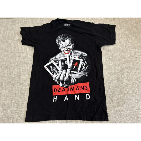 DC Comics The Joker Deadman's Hand Batman Short Sleeve T-Shirt Size Small - Picture 1 of 6